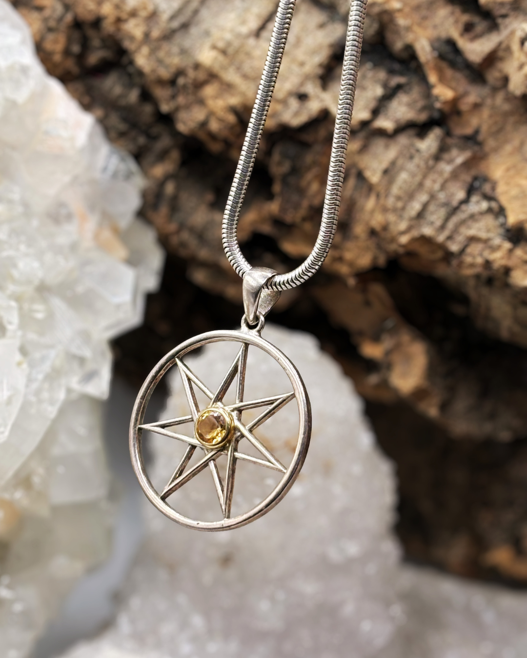 Star of Ashtar with Citrine