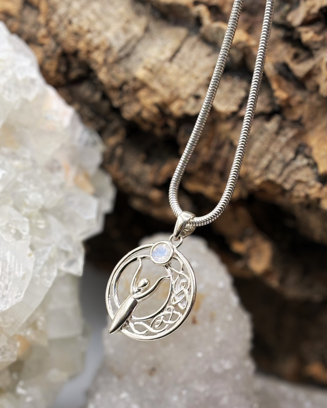 Celtic Moon Goddess Pendant