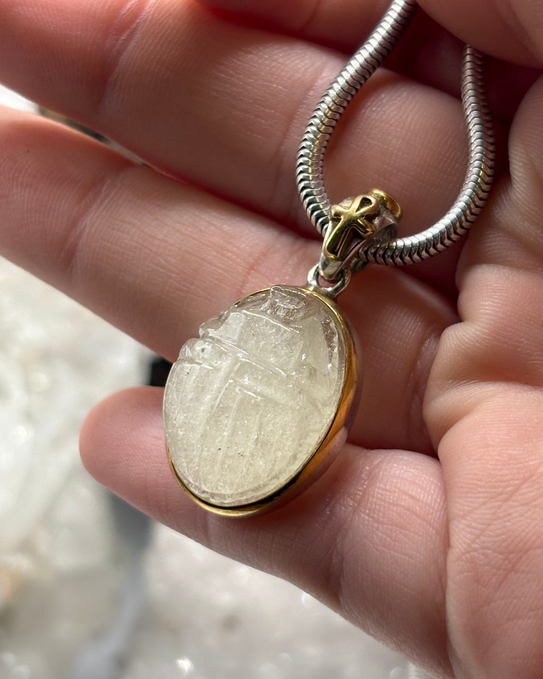 Tektite Scarab